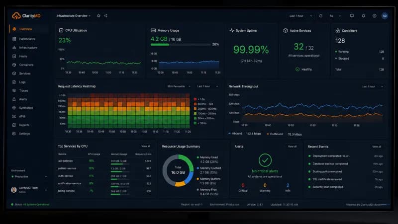 ClarityMD project mockup
