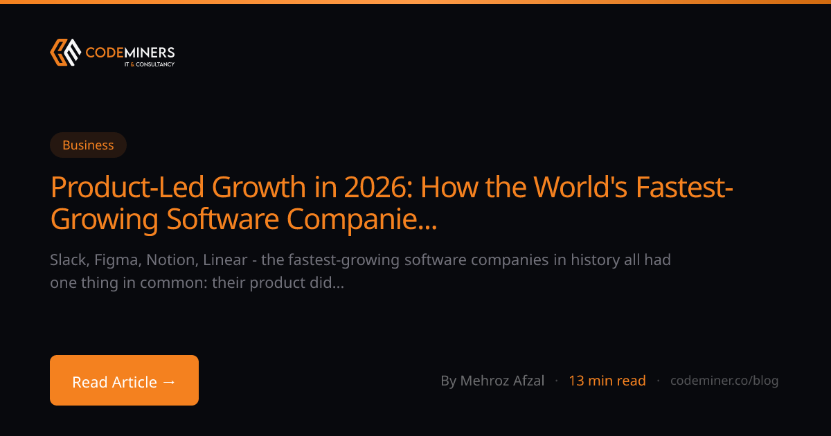 Product-Led Growth in 2026: How the World's Fastest-Growing Software Companies Acquire Customers